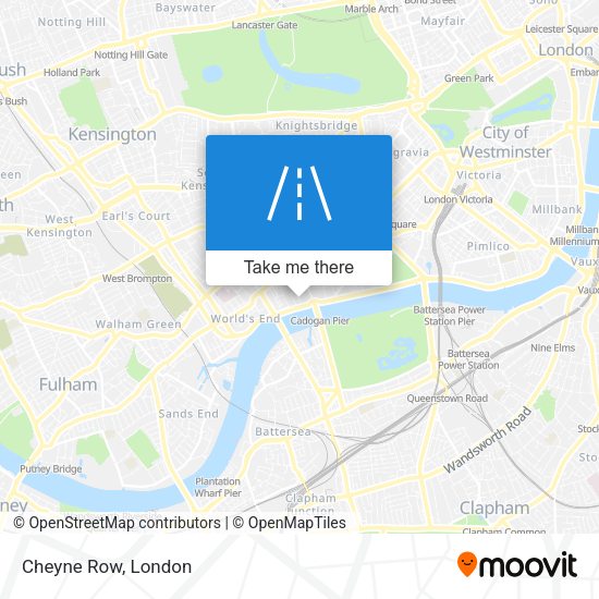 Cheyne Row map