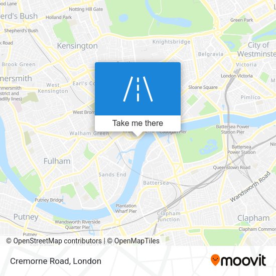 Cremorne Road map