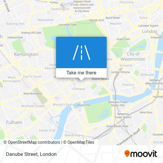 Danube Street map