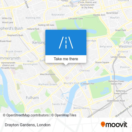 Drayton Gardens map