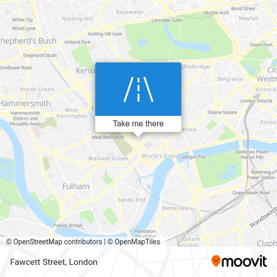 Fawcett Street map