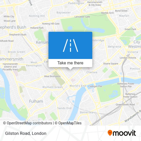Gilston Road map