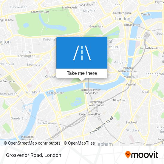 Grosvenor Road map
