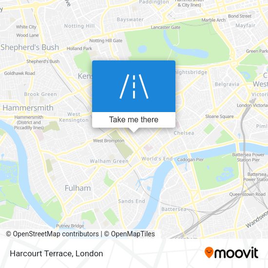 Harcourt Terrace map