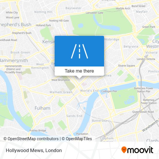 Hollywood Mews map