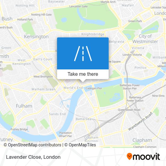 Lavender Close map