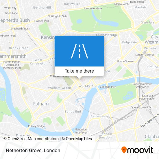 Netherton Grove map