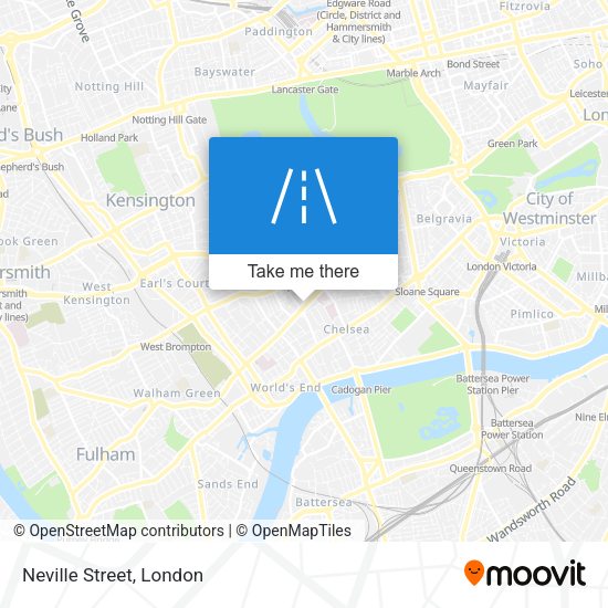 Neville Street map