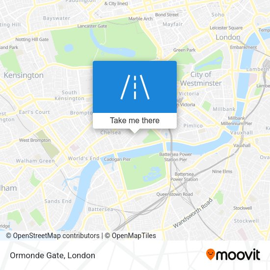 Ormonde Gate map