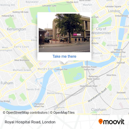 Royal Hospital Road map