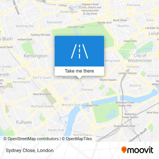 Sydney Close map