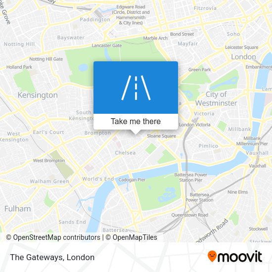 The Gateways map