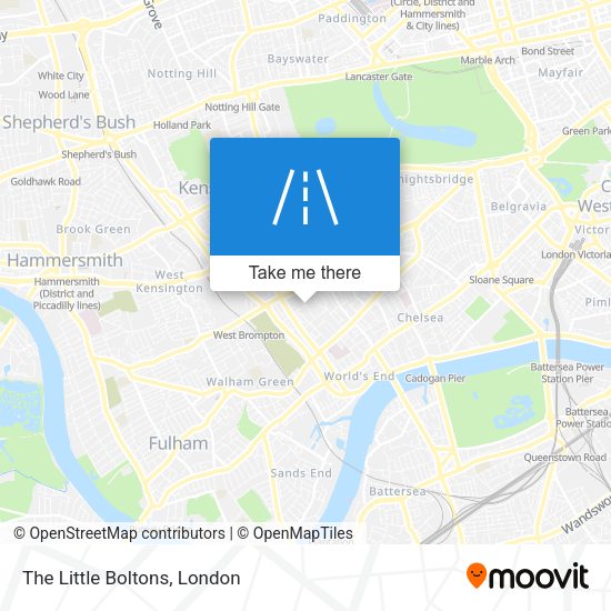 The Little Boltons map