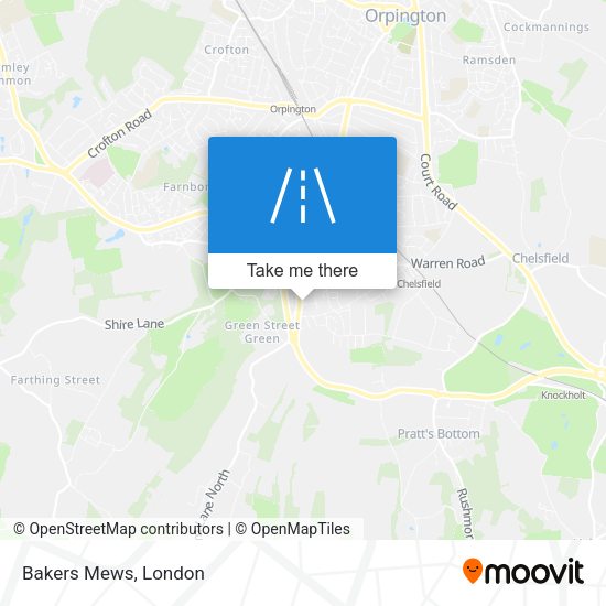 Bakers Mews map