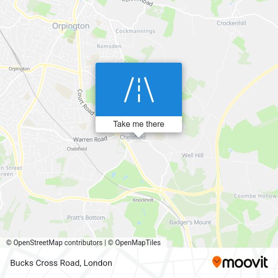 Bucks Cross Road map