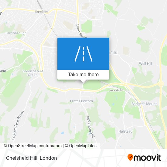 Chelsfield Hill map