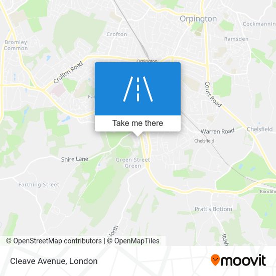 Cleave Avenue map