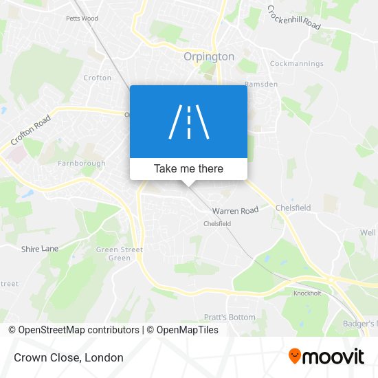 Crown Close map