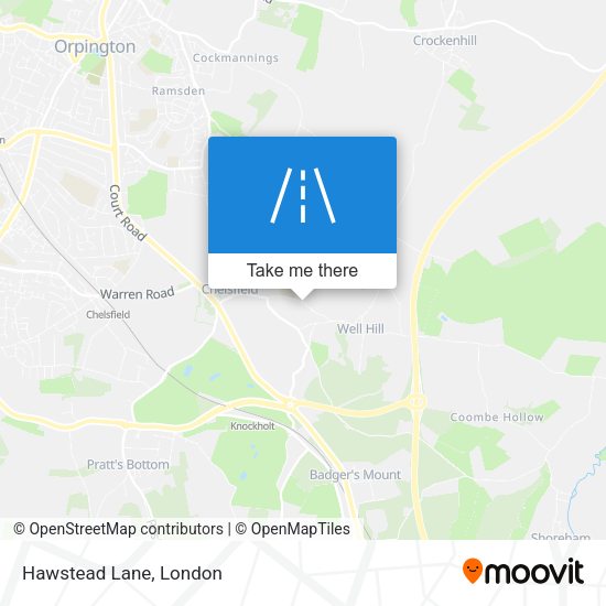 Hawstead Lane map