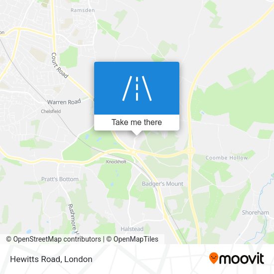 Hewitts Road map