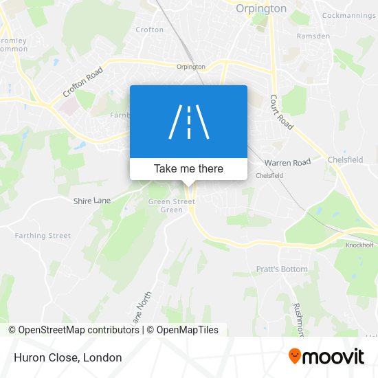 Huron Close map