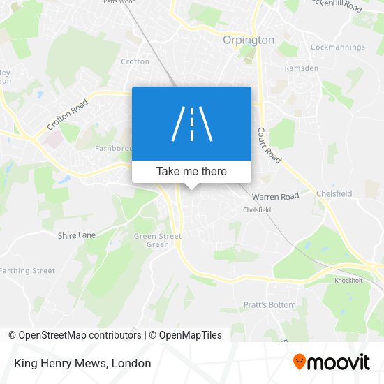 King Henry Mews map