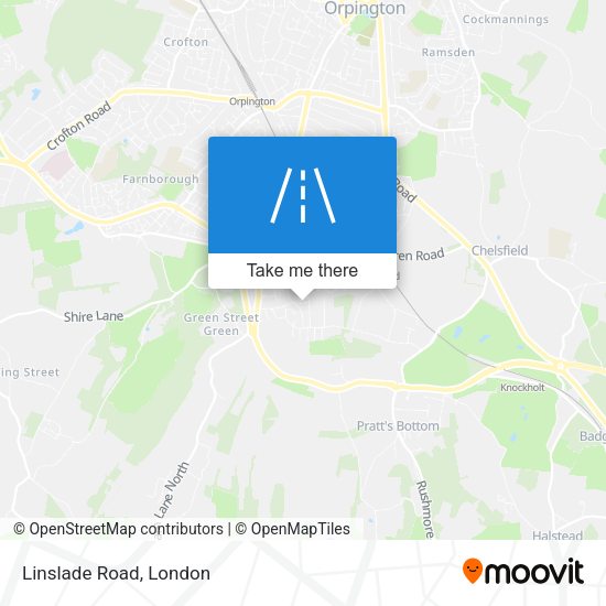 Linslade Road map