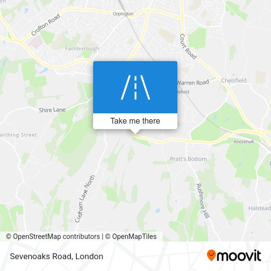 Sevenoaks Road map