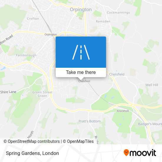 Spring Gardens map