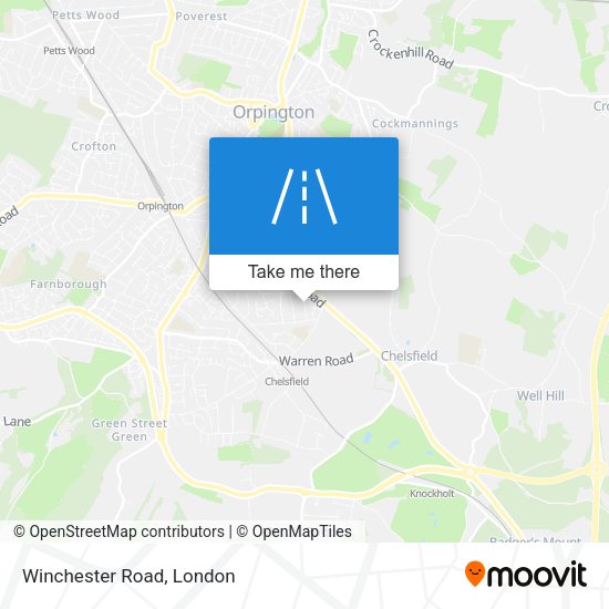 Winchester Road map