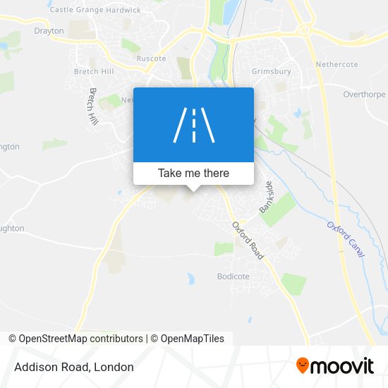 Addison Road map