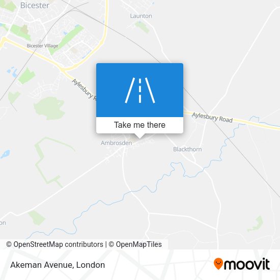 Akeman Avenue map