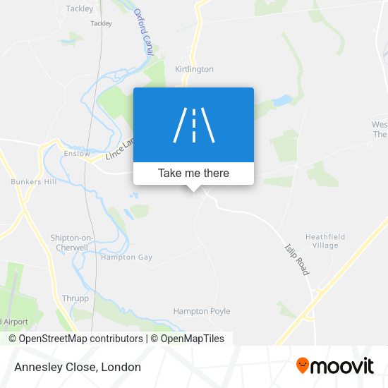 Annesley Close map