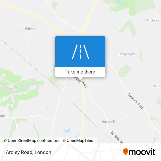 Ardley Road map