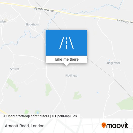 Arncott Road map