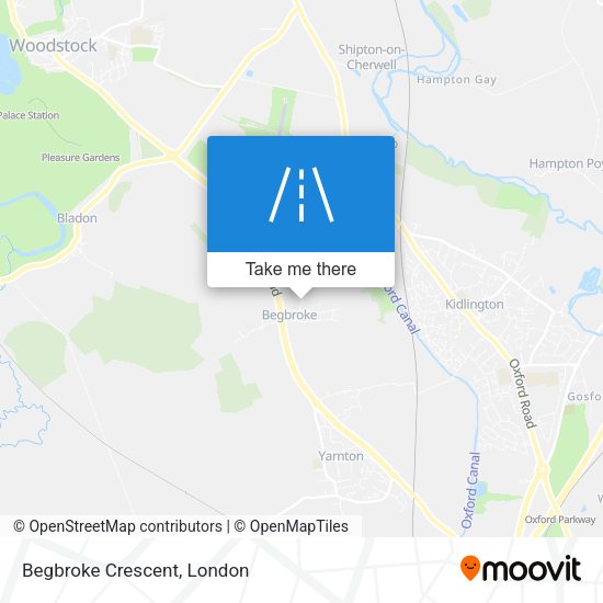 Begbroke Crescent map