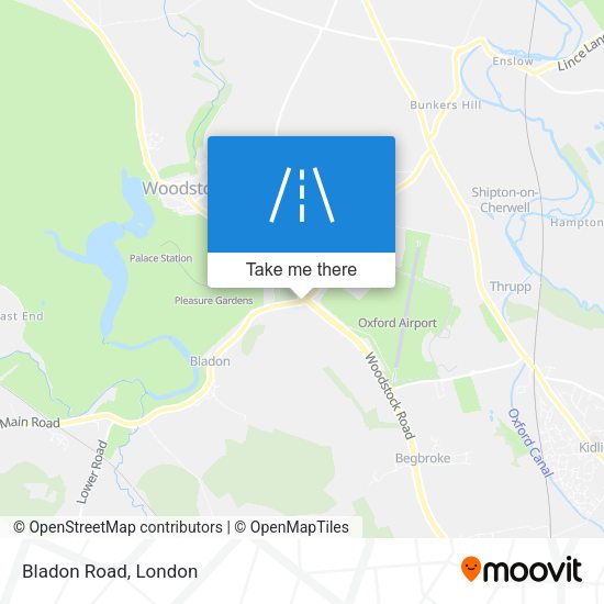 Bladon Road map