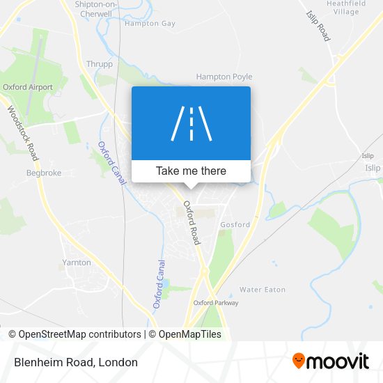 Blenheim Road map