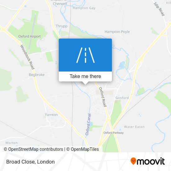 Broad Close map