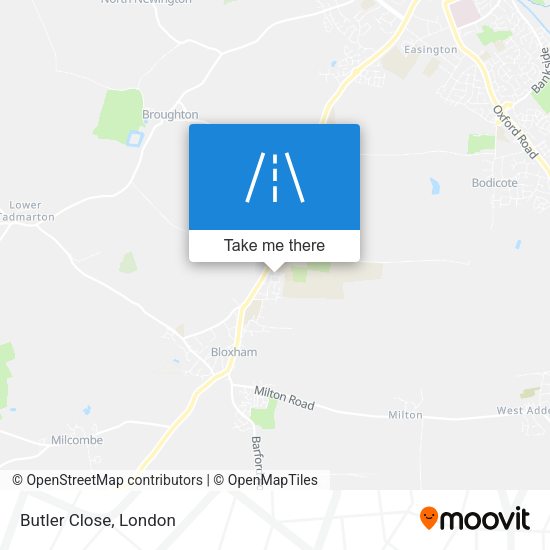 Butler Close map