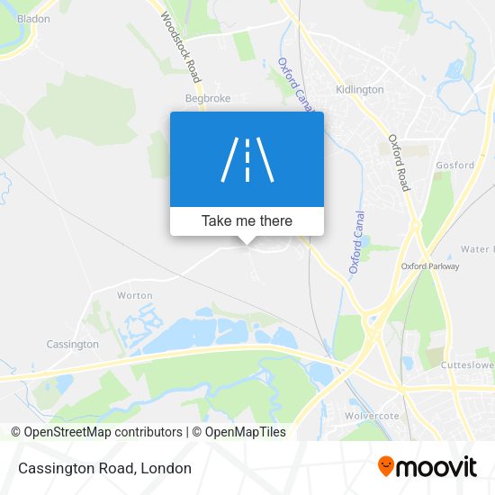 Cassington Road map