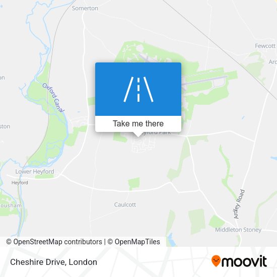 Cheshire Drive map