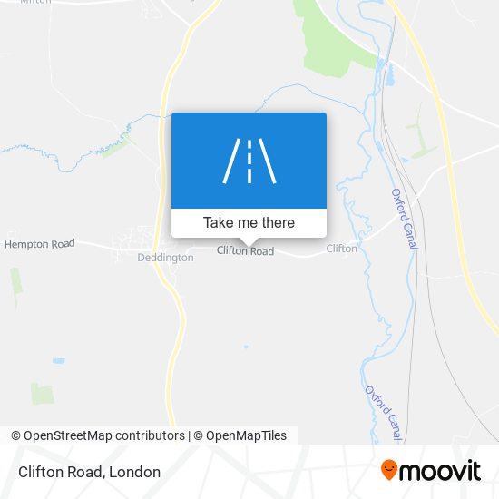 Clifton Road map