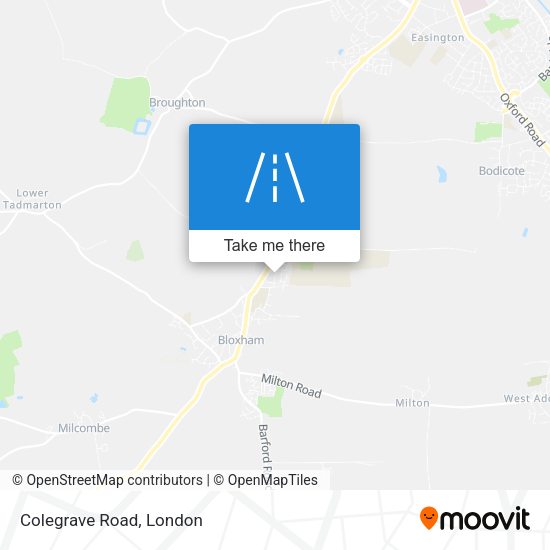 Colegrave Road map