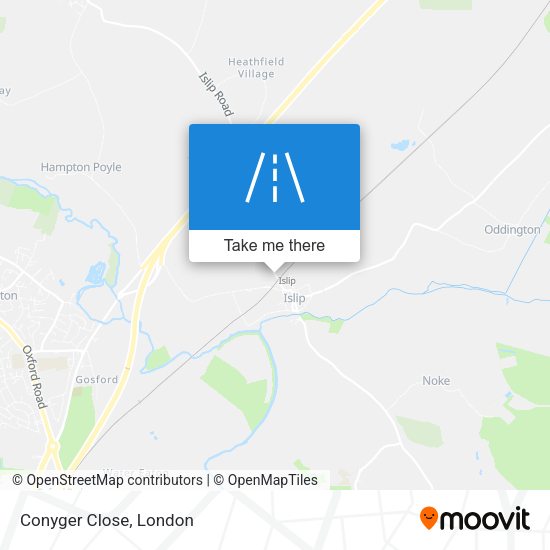 Conyger Close map