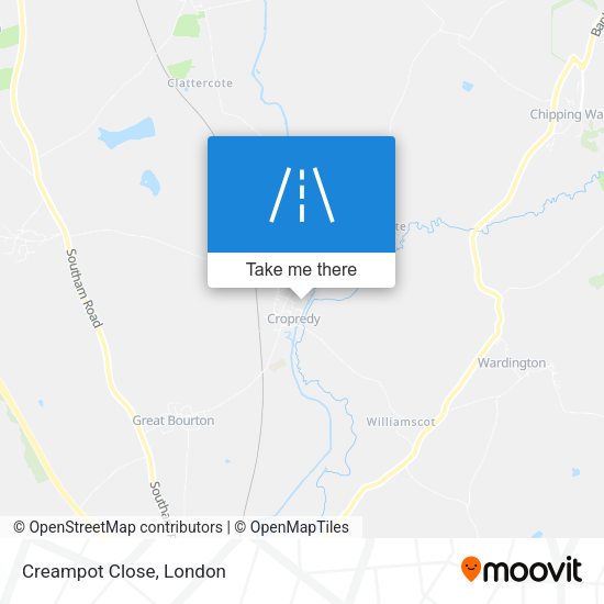Creampot Close map
