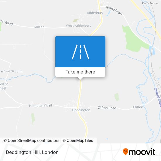 Deddington Hill map