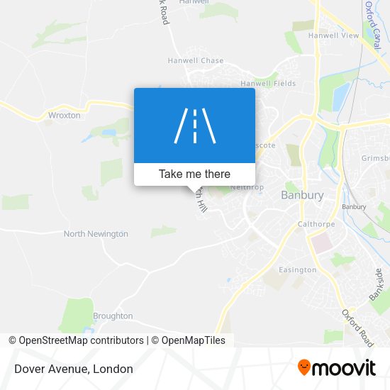 Dover Avenue map