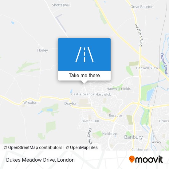 Dukes Meadow Drive map