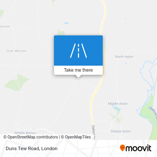 Duns Tew Road map